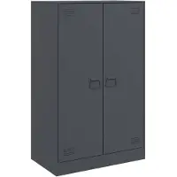 vidaXL Sideboard Anthrazit 67x39x107 cm Stahl