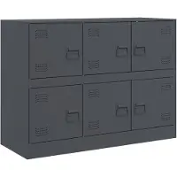 vidaXL Sideboard Anthrazit 99x39x73 cm Stahl