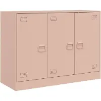 vidaXL Sideboard Rosa 99x39x73 cm Stahl