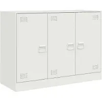vidaXL Sideboard Weiß 99x39x73 cm Stahl