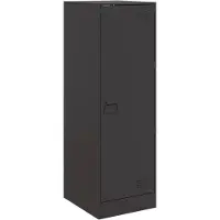 vidaXL Sideboard Schwarz 34,5x39x107 cm Stahl