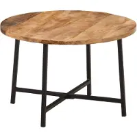 vidaXL Couchtisch 54x54x35 cm Massivholz Mango und Eisen