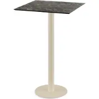 Essentials Urban Stehtisch Sand gestell + Galaxy Marble HPL 70x70 cm