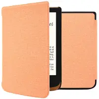 IMoshion Canvas Sleepcover Klapphülle für das Pocketbook Touch Lux 5 / HD 3 / Basic Lux 4 / Vivlio Lux 5 - Peach