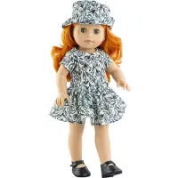 Paola Reina Modepuppe Maribel 42 cm - Puppe mit roten Haaren und blauen Augen