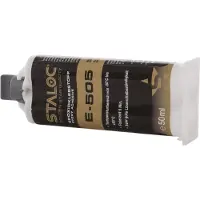 Staloc E-505 Epoxidklebstoff 50 ml transparent, ohne Mischer, Metallkleber 2K