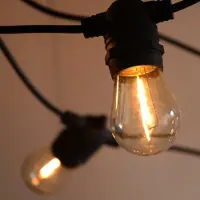 LumenXL Solar-Lichterkette 50 Meter mit 100 oder 120 Lampen und 30W Solarpanel