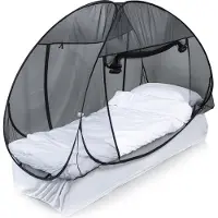 Deconet Moskitonetz-Zelt Pop Up I Black 200 x 100 x 120 cm