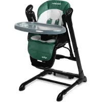 Caretero Indigo Stuhl + Schaukel schwarz und grün