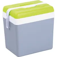 Huismerk Kühlcontainer in grau / grün für 24L aus Kunststoff Kühlbox