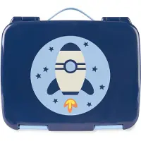 Skip Hop SkipHop Spark Style Bento Brotdose Rakete, Blau