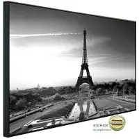 Papermoon Infrarotheizung »EcoHeat - Paris Eiffelturm Schwarz + Weiss«, Matt-Effekt - bunt