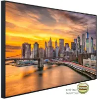 Papermoon Infrarotheizung »EcoHeat - Manhattan Skyline Sonnenuntergang«, Matt-Effekt - bunt