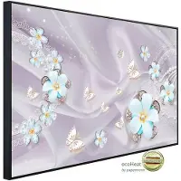 Papermoon Infrarotheizung »EcoHeat - Muster mit Blumen + Schmetterl.«, Matt-Effekt - bunt