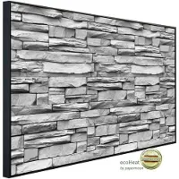 Papermoon Infrarotheizung »EcoHeat - Wand Schwarz + Weiss«, Matt-Effekt - bunt