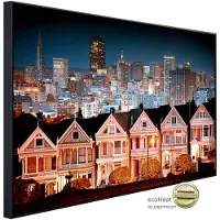 Papermoon Infrarotheizung »EcoHeat - Stadtlandschaft in San Francisco«, Matt-Effekt - bunt