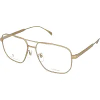 David Beckham DB 7124 Herren-Brille inkl. Gläser Vollrand Quadratisch Titan-Gestell 58/16/150, gold