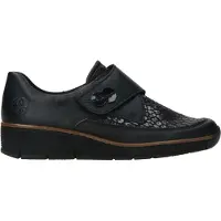Rieker 537C0-00 - Slipper Schwarz Farbe: schwarz, Größe: 40,