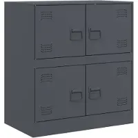 vidaXL Sideboard Anthrazit 67x39x73 cm Stahl