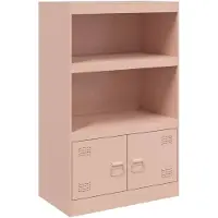 vidaXL Sideboard Rosa 67x39x107 cm Stahl
