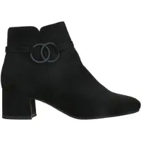 Tamaris Damen Ankle Boots/ Stiefeletten Schwarz Textil Größe: 38