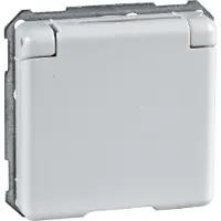 ELSO Schneider Electric 205034 - Steckdose mit Klappdeckel FASHION/RIVA/Scala reinweiß