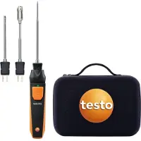 Testo - 915i Temperatur-Set - 0563 5915 - Thermometer mit Temperaturfühlern für die Temperaturmessung in Lebensmitteln, Flüssigkeiten, Gasen, der Umgebungsluft und anderen Medien