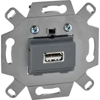 Schneider Electric MTN4581-0000 USB-Anschlussdosen Einsatz1-fach grau
