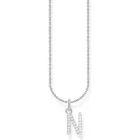 Thomas Sabo Kette mit Buchstaben-Anhänger N Silber