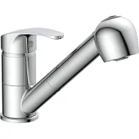 WASSERWERK Spültischarmatur "WK 7, Wasserhahn, Küche, Einhebelmischer" 90 schwenkbar, 2-fach verstellb., herausziehbar