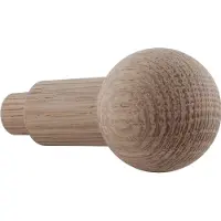 Alles im griff Mantelhaken Hesat zum Einbohren ø 12 x 14 mm, Tiefe 55 mm, Eiche roh