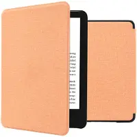 IMoshion Canvas Sleepcover Klapphülle für das Amazon Kindle (2024) / Amazon Kindle (2022) 11th gen - Peach