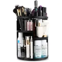 Uniq 360º drehbarer Kosmetik-Organizer, schwarz 1 St