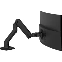 Ergotron Single-Monitorarm HX, bis 49 Zoll, höhen-/tiefenverstellbar, Neigungsfunktion, VESA, matt-schwarz