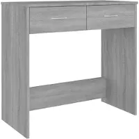 vidaXL Schreibtisch Grau Sonoma 80x40x75 cm Holzwerkstoff