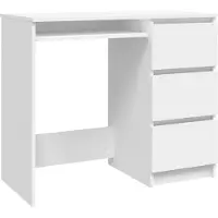 vidaXL Schreibtisch Weiß 90x45x76 cm Holzwerkstoff