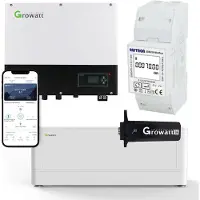 Growatt SPH3600 3,6kW Hybrid Wechselrichter mit 2.56kWh Solarspeicher-Set