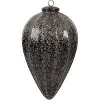Clayre & Eef Christbaumkugel in Schwarz/ Gold - (H)17 cm - onesize
