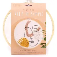 Graine Créative punch needle Set Line Art 25 cm kreative Dekoration