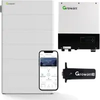 Growatt SPA 7000TL3 BH 7kW Batteriewechselrichter mit 12,8 kWh Solarspeicher-Set