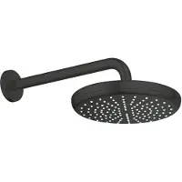 GROHE Kopfbrauseset Tempesta 210 1 Strahlart Brausearm 286 mm matt black