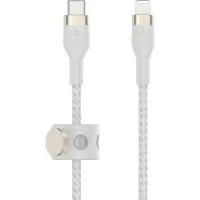 Belkin CAA011BT1MWH, 1 m, USB C, USB C/Lightning, Männlich, Männlich, Weiß