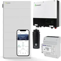 Growatt SPH7000TL3-BH-UP 7kW Hybrid Wechselrichter mit 15.3kWh Solarspeicher-Set