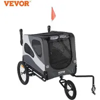 Famanu Hundeanhänger - Faltbarer Hundeanhänger für kleine und mittelgroße Hunde (max. 45 kg)