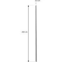 LINDBY Stromschiene Linaro, 2 m, weiß, 1-Phasen-System Linaro, weiß / opal, für Flurbereich, Aluminium, Modern, Stromschienenleuchte
