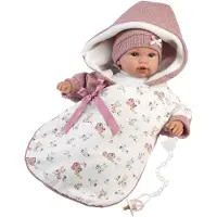 Llorens weinende Babypuppe Rosa mit Schlafsack und Sound 36 cm
