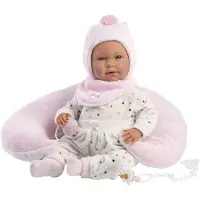 Llorens Mimi weinende Babypuppe mit Croissantkissen, 42 cm