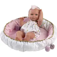 Llorens 73806 NEW BORN DOLL - realistische Babypuppe mit Vollvinylkörper - 40 cm
