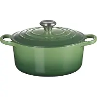 Le Creuset Cocotte Rotonda Evo, rund, für alle Herdarten und Induktionsherde, bambusgrün
