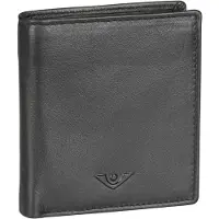 VOi Leder Kombibörse Uli kleine Lederbörse schwarz Geldbörse